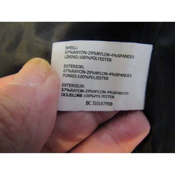 Insight New York Suit 2 Piece Pants Jacket Black Camo Scuba Blazer Womens Size 6 - Picture 9 of 13